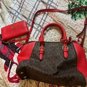 Michael Kors bag and wallet